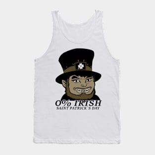 0% St. Patrick's Day Tank Top